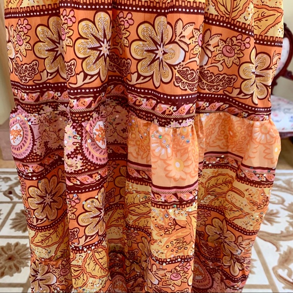 Island Life Floral Tube Top Midi Dress Size Small - Picture 7 of 9